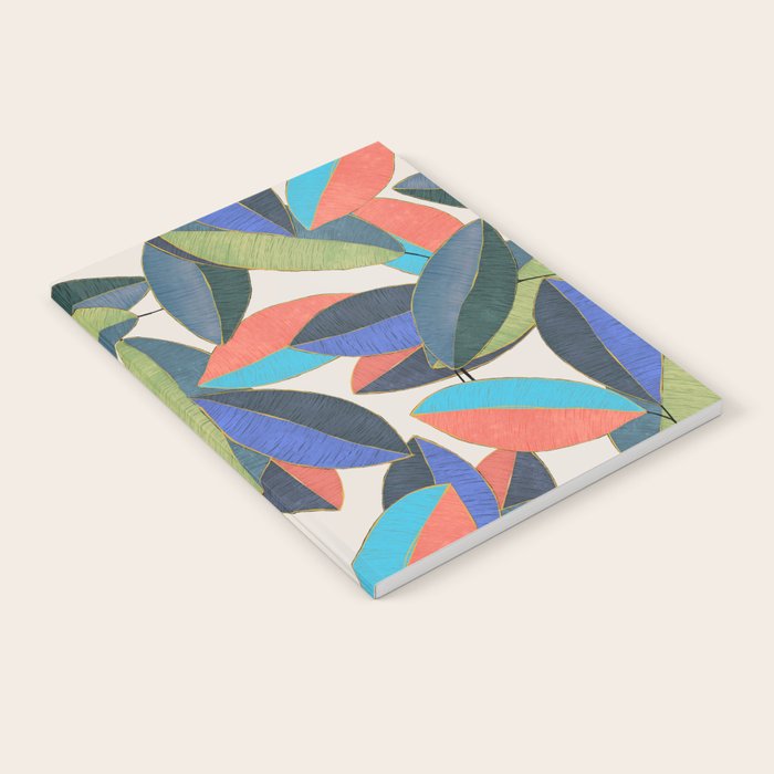 Tropical Ficus leaves #botanic Notebook Gallery Image 1