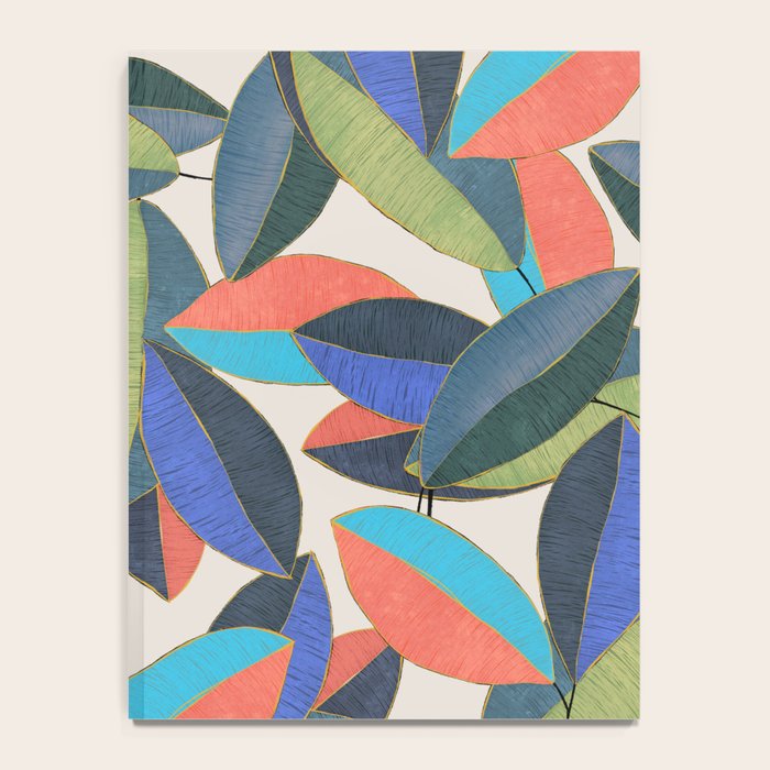 Tropical Ficus leaves #botanic Notebook Gallery Image 4