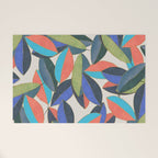 Tropical Ficus leaves #botanic Welcome Mat Gallery Image 1