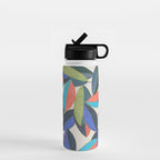 Tropical Ficus leaves #botanic Water Bottle Gallery Image 1