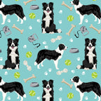 Border Collie tennis ball cute pet portrait by pet friendly dog patterns dog breed gifts Coffee Mug Gallery Image 2