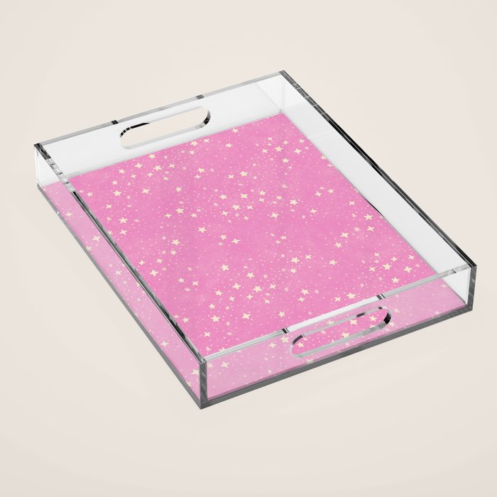 Stars - Pink Acrylic Tray Gallery Image 1
