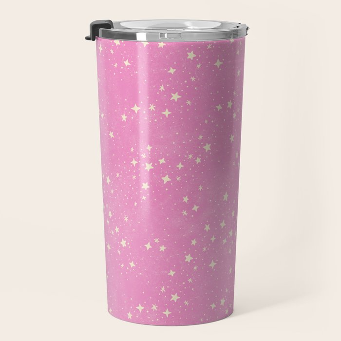 Stars - Pink Travel Mug Gallery Image 3