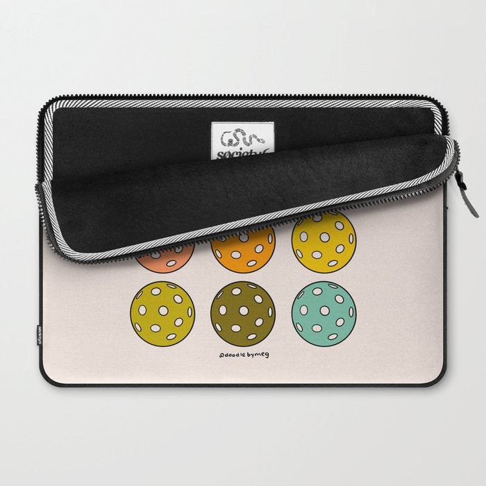 Rainbow Pickleballs Laptop Sleeve Gallery Image 2