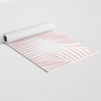 Blush Pink Palm Leaves Dream - Cali Summer Vibes #2 #tropical #decor #art #society6 Yoga Mat Gallery Image 2