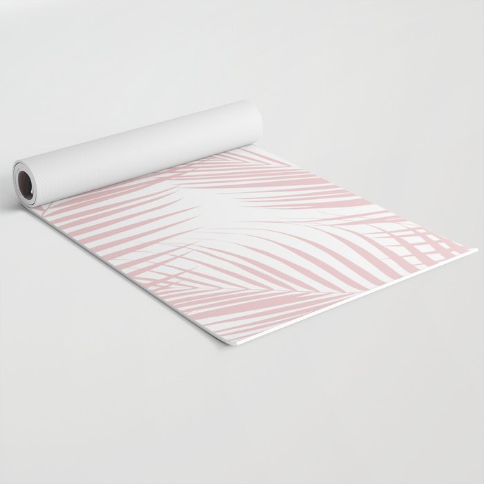 Blush Pink Palm Leaves Dream - Cali Summer Vibes #2 #tropical #decor #art #society6 Yoga Mat Gallery Image 2