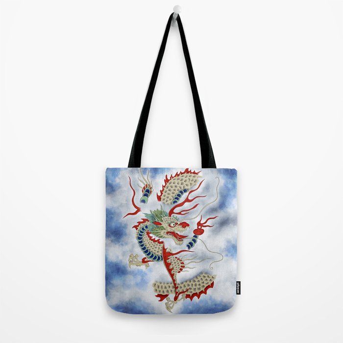 Dragon in the Cloud : Minhwa-Korean traditional/folk art Tote Bag Gallery Image 2