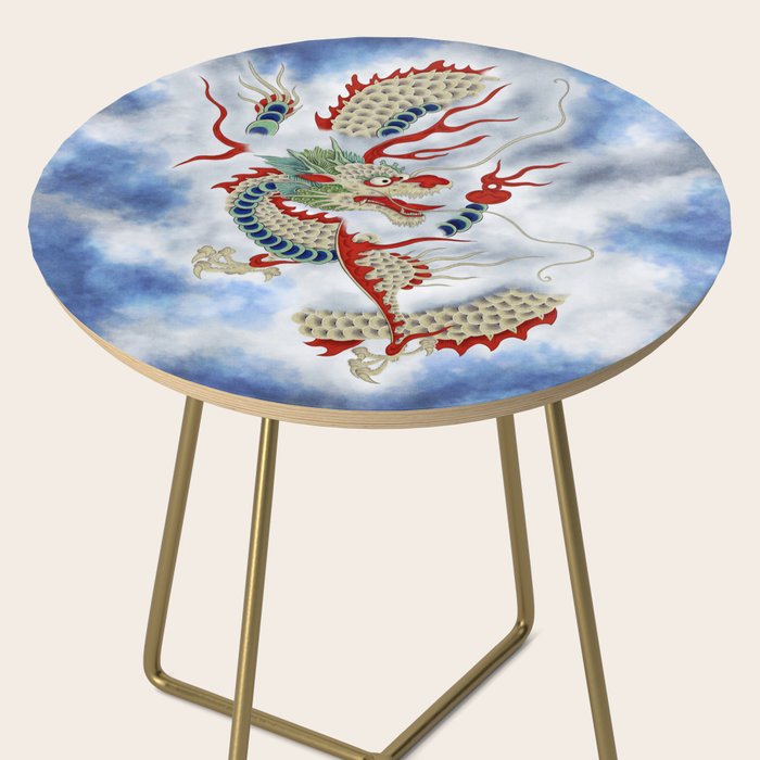 Dragon in the Cloud : Minhwa-Korean traditional/folk art Side Table Gallery Image 2