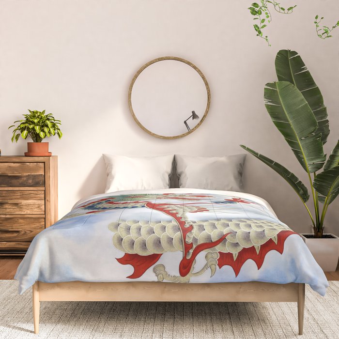 Dragon in the Cloud : Minhwa-Korean traditional/folk art Comforter Gallery Image 3