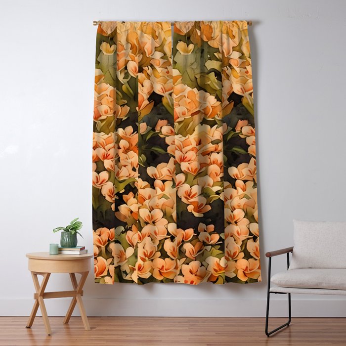 Orange Amarantis  Window Curtain Gallery Image 1