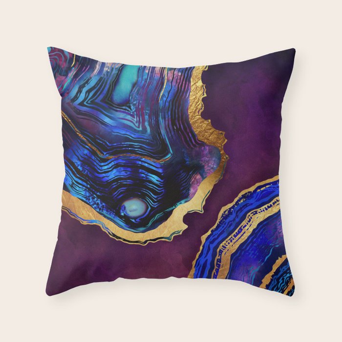 Agate Abstract Throw Pillow Gallery Image 6