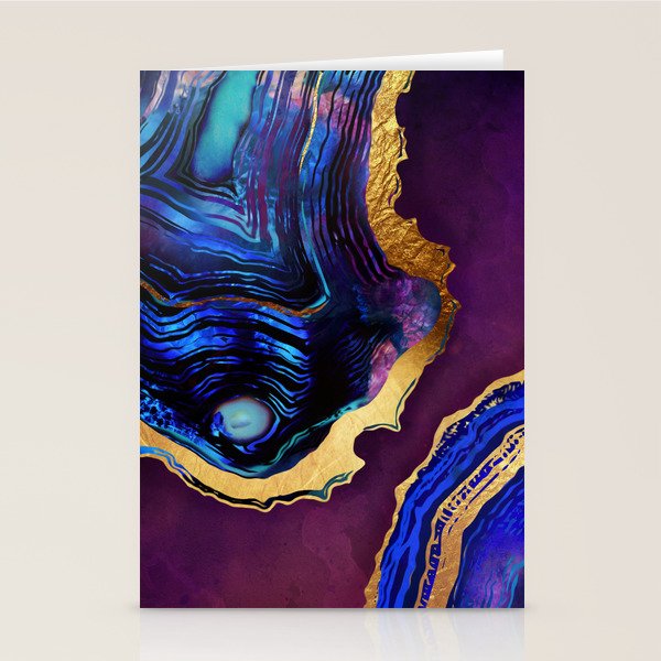Agate Abstract Stationery Card Gallery Image 1