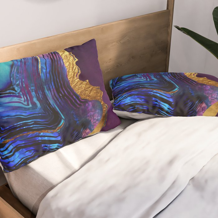 Agate Abstract Pillow Sham Gallery Image 2