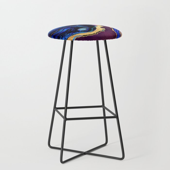 Agate Abstract Stool Gallery Image 1