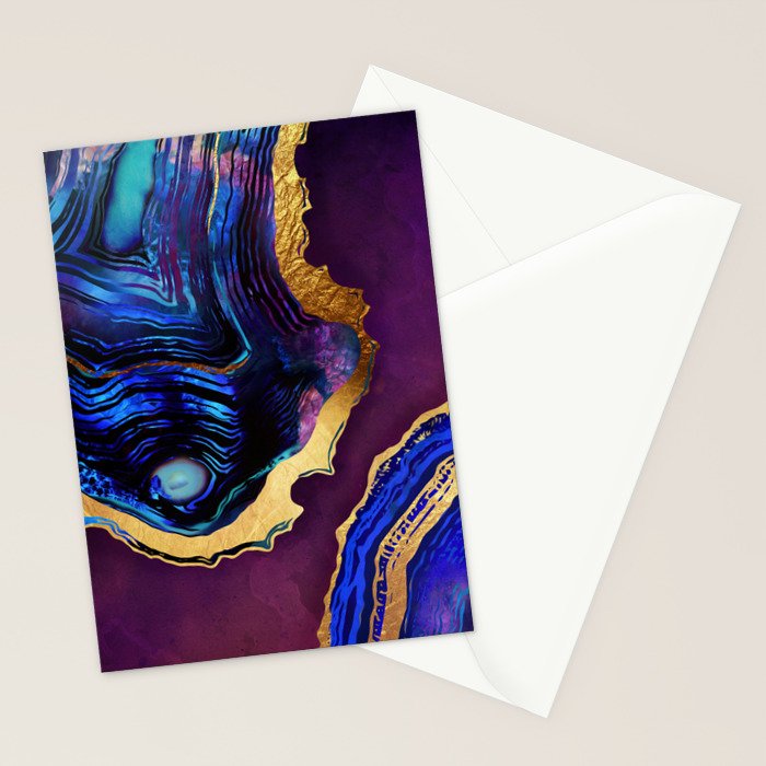 Agate Abstract Stationery Card Gallery Image 2