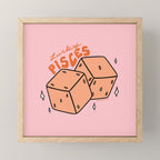 Pisces Dice Mini Art Print Gallery Image 1