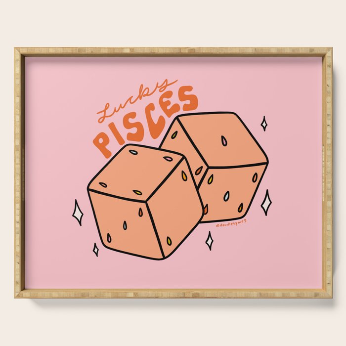 Pisces Dice Serving Tray Gallery Image 1