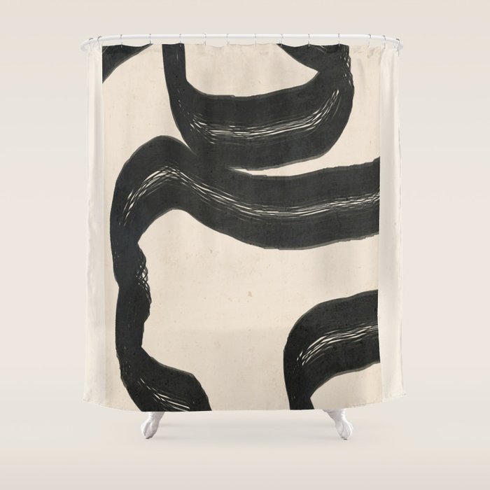 Minimal Abstract Art 15 Shower Curtain Gallery Image 1