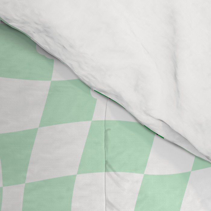 Funny retro weed leaf cartoon sticker pattern Comforter Gallery Image 4