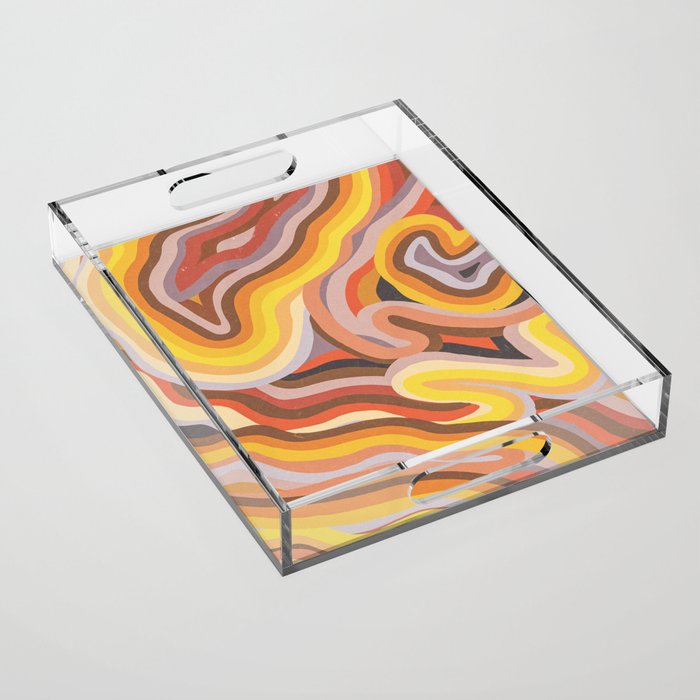 Marble #4 Acrylic Tray Gallery Image 1