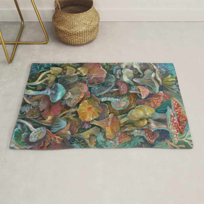 Magic Mushroom Garden Rug Gallery Image 1