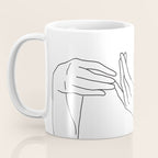 Line Hands 2 Coffee Mug Gallery Image 3