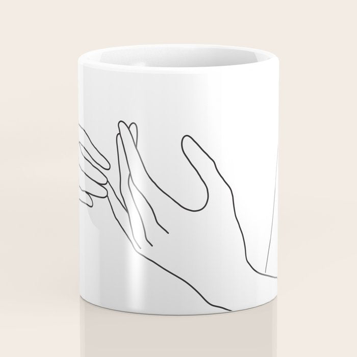 Line Hands 2 Coffee Mug Gallery Image 4