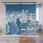 Pineapple blues Wall Mural Gallery Image 1