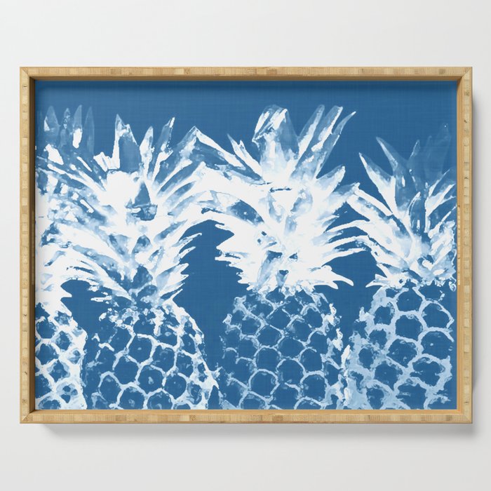Pineapple blues Serving Tray Gallery Image 1
