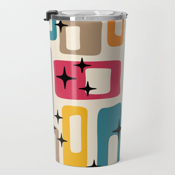 Mid Century Modern Abstract Pattern 242 Mid Mod Googie Travel Mug Gallery Image 3