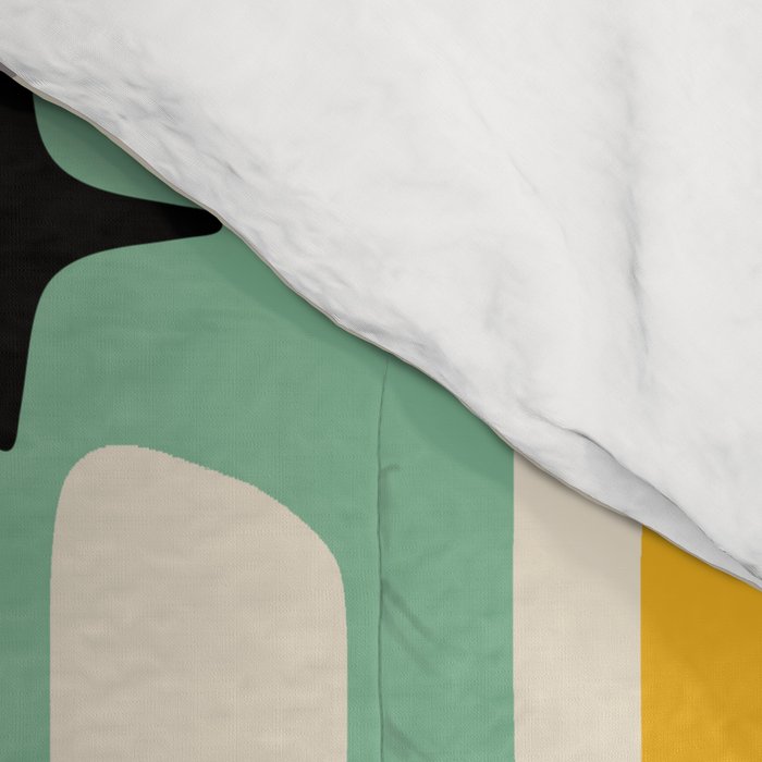 Mid Century Modern Abstract Pattern 242 Mid Mod Googie Comforter Gallery Image 4