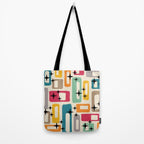 Mid Century Modern Abstract Pattern 242 Mid Mod Googie Tote Bag Gallery Image 2