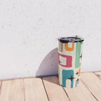 Mid Century Modern Abstract Pattern 242 Mid Mod Googie Travel Mug Gallery Image 4