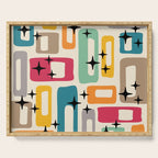 Mid Century Modern Abstract Pattern 242 Mid Mod Googie Serving Tray Gallery Image 1