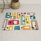Mid Century Modern Abstract Pattern 242 Mid Mod Googie Rug Gallery Image 1