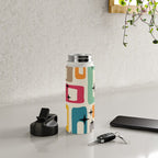 Mid Century Modern Abstract Pattern 242 Mid Mod Googie Water Bottle Gallery Image 4