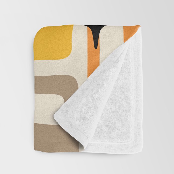 Mid Century Modern Abstract Pattern 242 Mid Mod Googie Throw Blanket Gallery Image 3