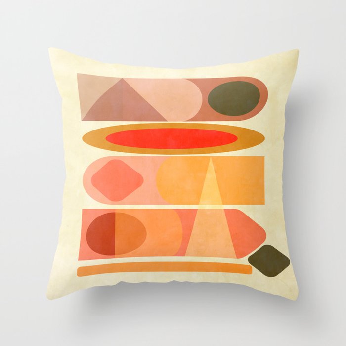 Modern Totem 8 Throw Pillow Gallery Image 1
