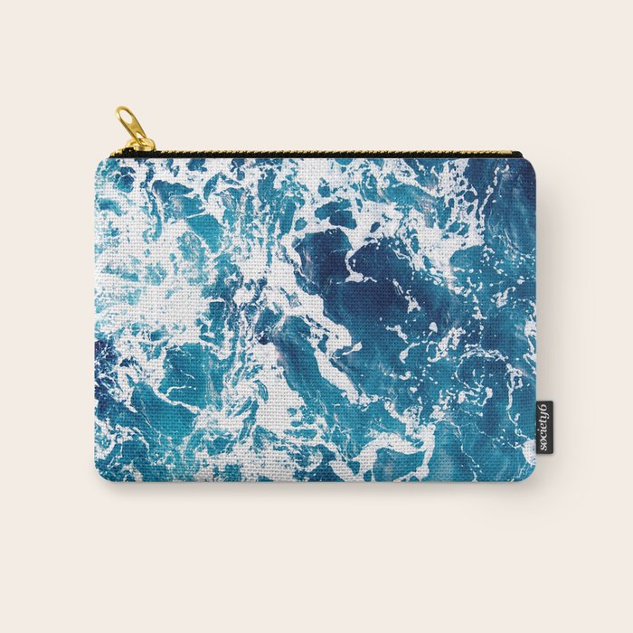 Wild Ocean Waves, Ocean Water Carry All Pouch Gallery Image 1