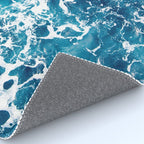 Wild Ocean Waves, Ocean Water Rug Gallery Image 4