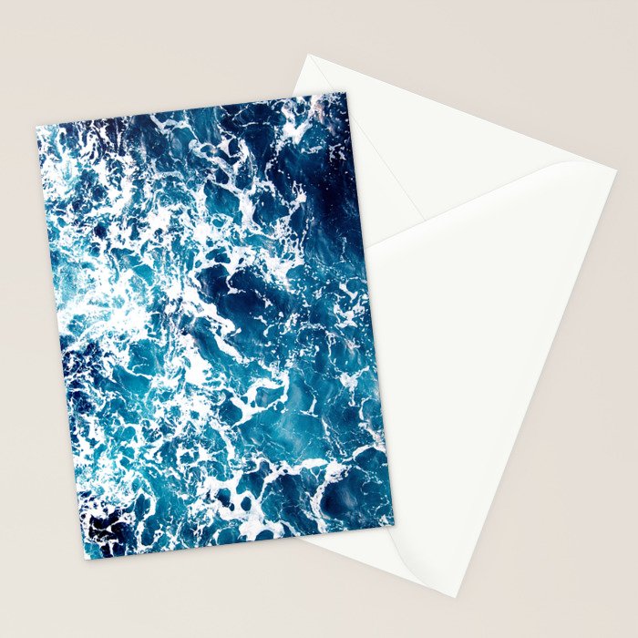 Wild Ocean Waves, Ocean Water Stationery Card Gallery Image 2