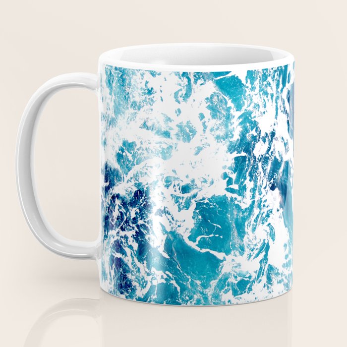Wild Ocean Waves, Ocean Water Coffee Mug Gallery Image 3