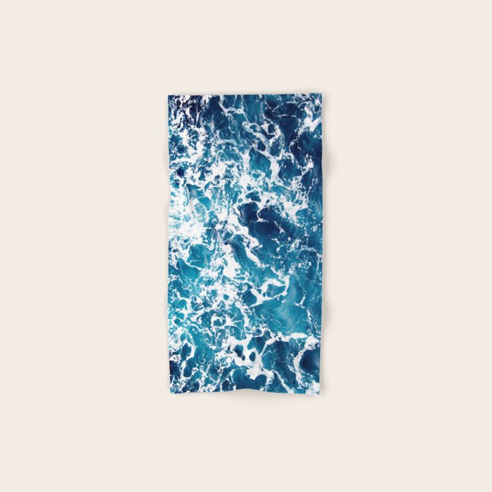 Wild Ocean Waves, Ocean Water Bath Towel Gallery Image 1