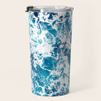Wild Ocean Waves, Ocean Water Travel Mug Gallery Image 3