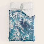 Wild Ocean Waves, Ocean Water Duvet Cover Gallery Image 6