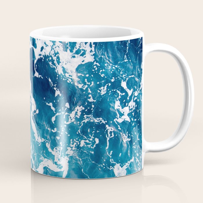 Wild Ocean Waves, Ocean Water Coffee Mug Gallery Image 1