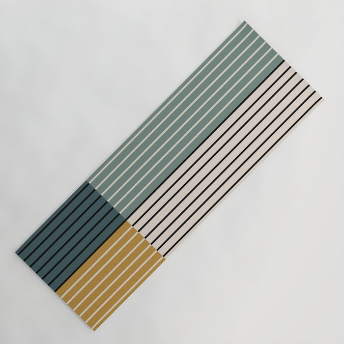 Color Block Line Abstract VIII Yoga Mat Gallery Image 1