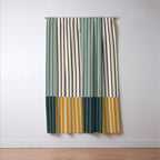 Color Block Line Abstract VIII Window Curtain Gallery Image 3