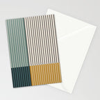 Color Block Line Abstract VIII Stationery Card Gallery Image 2