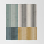 Color Block Line Abstract VIII Throw Blanket Gallery Image 2